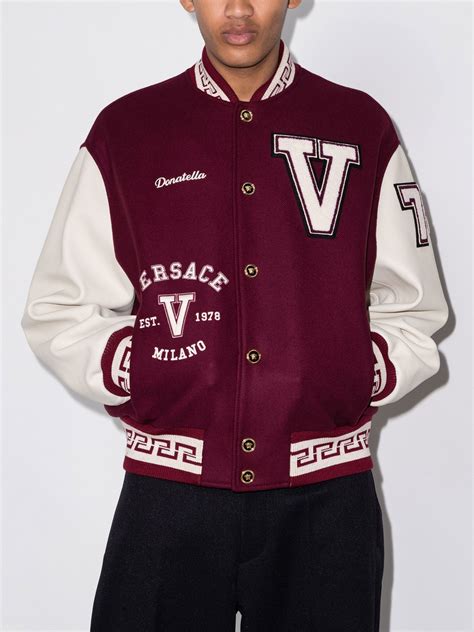 varsity jacket versace|versace jacket price.